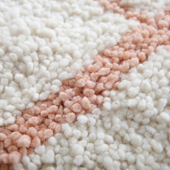 Coral Lattice - Handwoven wool rug- Authentic Craftsmanship-10ftx8ft - Picture 6 of 8